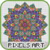 Mandala Pixel Art - Number Coloring