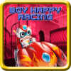 Boy Happy Racing