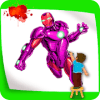 Superhero Coloring Book: Kids Coloring Games