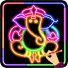 Learn To Draw Glow Ganesha