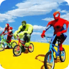 Superhero BMX Stunts Racing: Top Racing Games