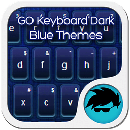 GO Keyboard Dark Blue Themes