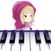 Bear and Little Girl :Colorful Magical Piano Tiles