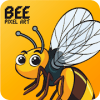 Bee Pixel Art - Sandbox Color by Number