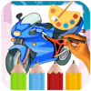 Motorcycle Drawing & Coloring Games