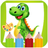Dinosaurs Coloring and Painting Book