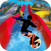 Water Slide Skateboard Race & Stunts : Water Skate