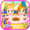 New Born Twin Sisters Caring Fun Game