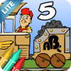 Coloring Book 5 Lite: Alphabet Train