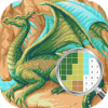 Dragons Pixel Art – Dragons Color By Number