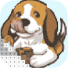 Little Puppy Pet Pixel Art - Number Coloring Books