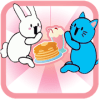 pancake and milkshake : kitty cat animal bunny pet