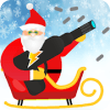 Santa Claus Shooting Snow Man