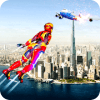 Flying Iron Superhero Spider : City Rescue Mission
