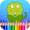 Toddler Dinosaur Coloring Games