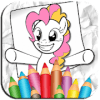 Little Pony Coloring Book Girls