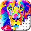 Lion Color By Number: Animals Pixel Art