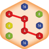 Two For Two Puzzle Hexa Number Merge