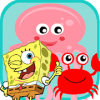 Spongy Hunter and Jellyfish Under Sea