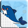 Dolphin Pixel Art Coloring By Number