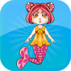 Mermaid Princess Swimming