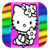 kitty queen coloring game