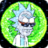 alien rick fight  morty run