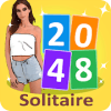 2048 Merge Solitaire with Beauties