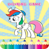 coloring horse pony cute