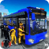 City Police Bus Drive  Jail Prisoner Transport