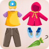 Kids puzzle for preschool education - Clothes **