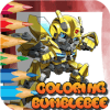 Coloring Bumble bee and Optimus