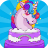 Unicorn Rainbow Cup Cake  Kids Cooking Game