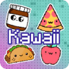 Kawaii Food pixel art  Food coloring by numbers