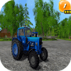 Bleu Tractor  Farming Simulator Toy 3D