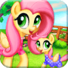 Mommy and Newborn Fluttershy Checkup and Care