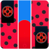 Piano Tiles Ladybug Black