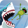 Amazing Frog Fight Shark  Game Adventure