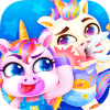 Unicorn Rainbow Baby Pony Twins  Care & Dress Up