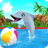 Dolphin Show Fun Game Aquarium Background