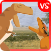 TRex Fights Allosaurus