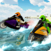 Floating water racing surfer – stunts floating run