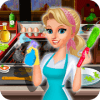 Restaurant Cleaning,Cooking and Shopping Game