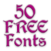 Free Fonts 50 Pack 3