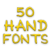 Fonts for FlipFont 50 Hand