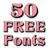 Free Fonts 50 Pack 12