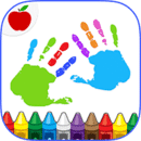 儿童手指画艺术游戏