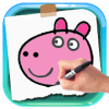 Coloring Peepa For Pig Paint Book