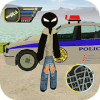 Stickman Rope Hero Police Town Simulator