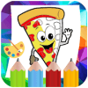 Pizza Coloring Italian Food